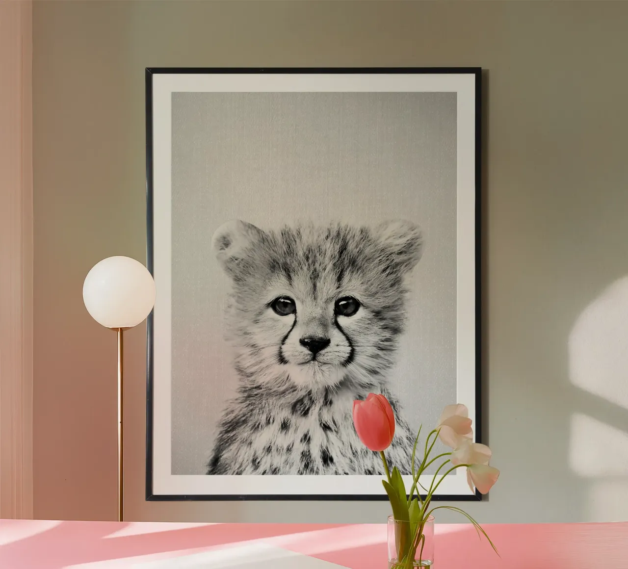 Baby ghepardo BW poster da Ethan Pelletier