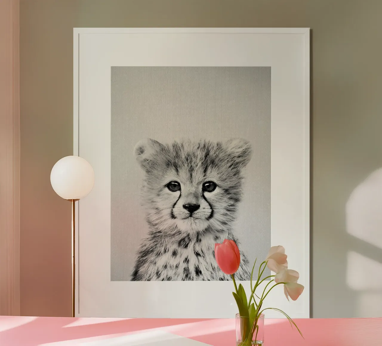 Baby ghepardo BW poster da Ethan Pelletier
