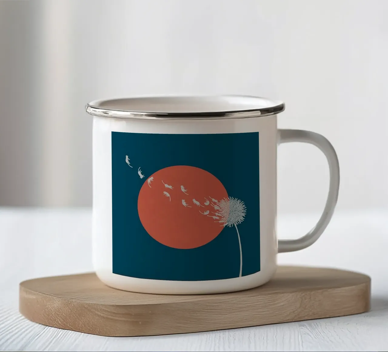 cat fly tazza in smalto da melts