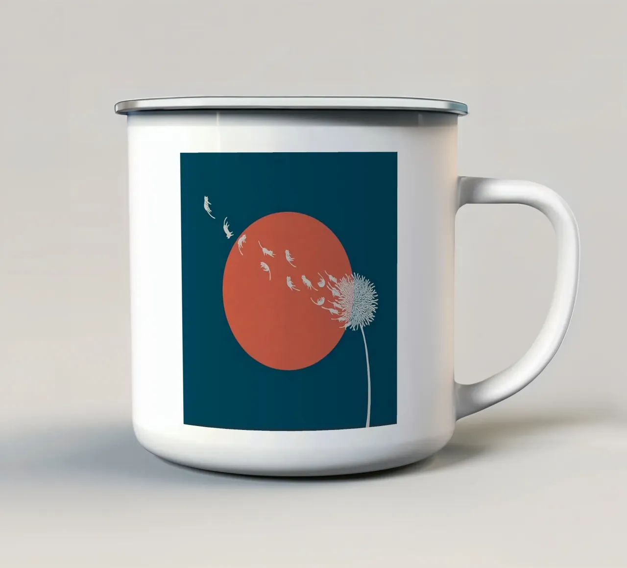 cat fly tazza in smalto da melts