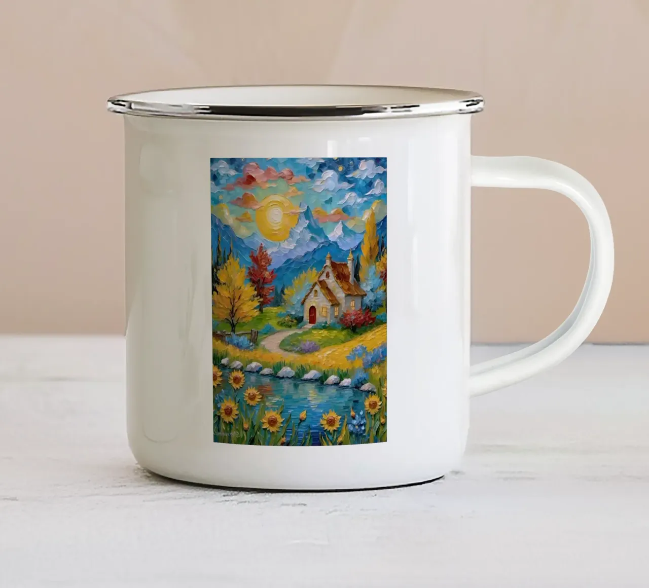 art draw house in land tazza in smalto da melts