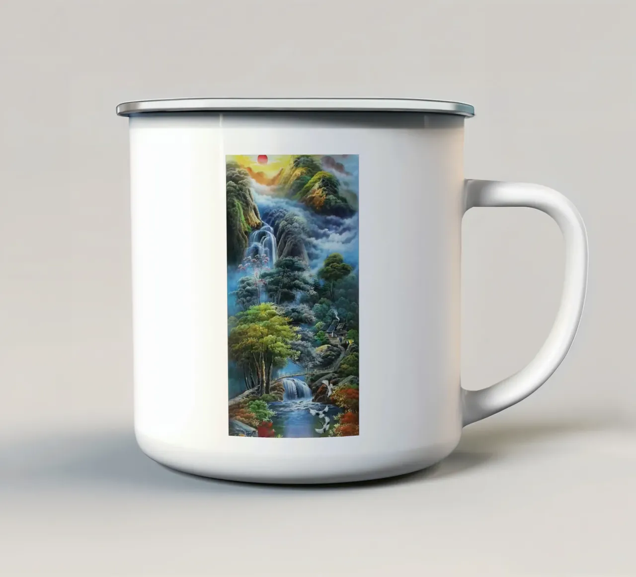 nature lake and forest tazza in smalto da melts
