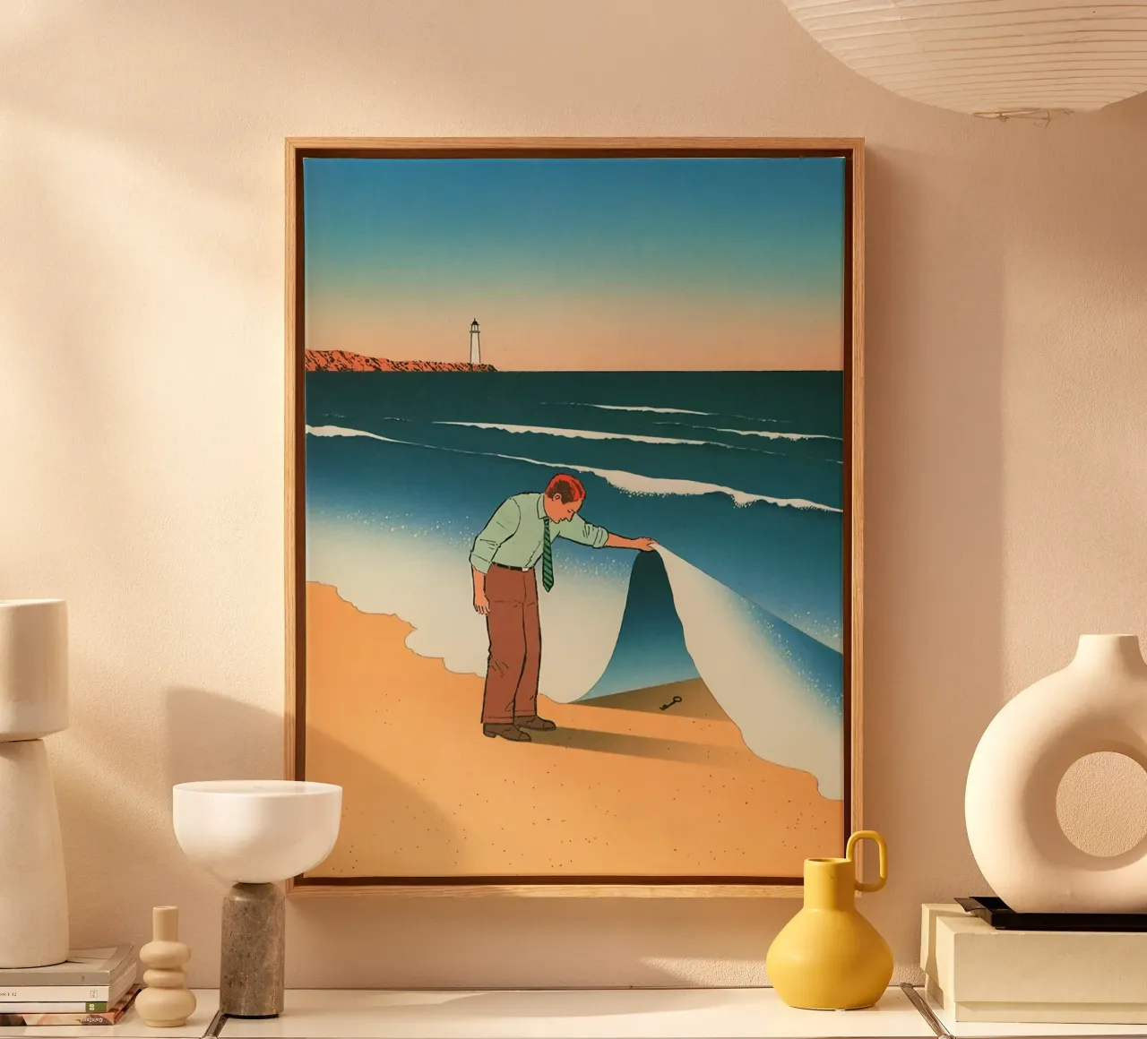 Sleutel tot succes canvas met Baklijst van Marco Finkel