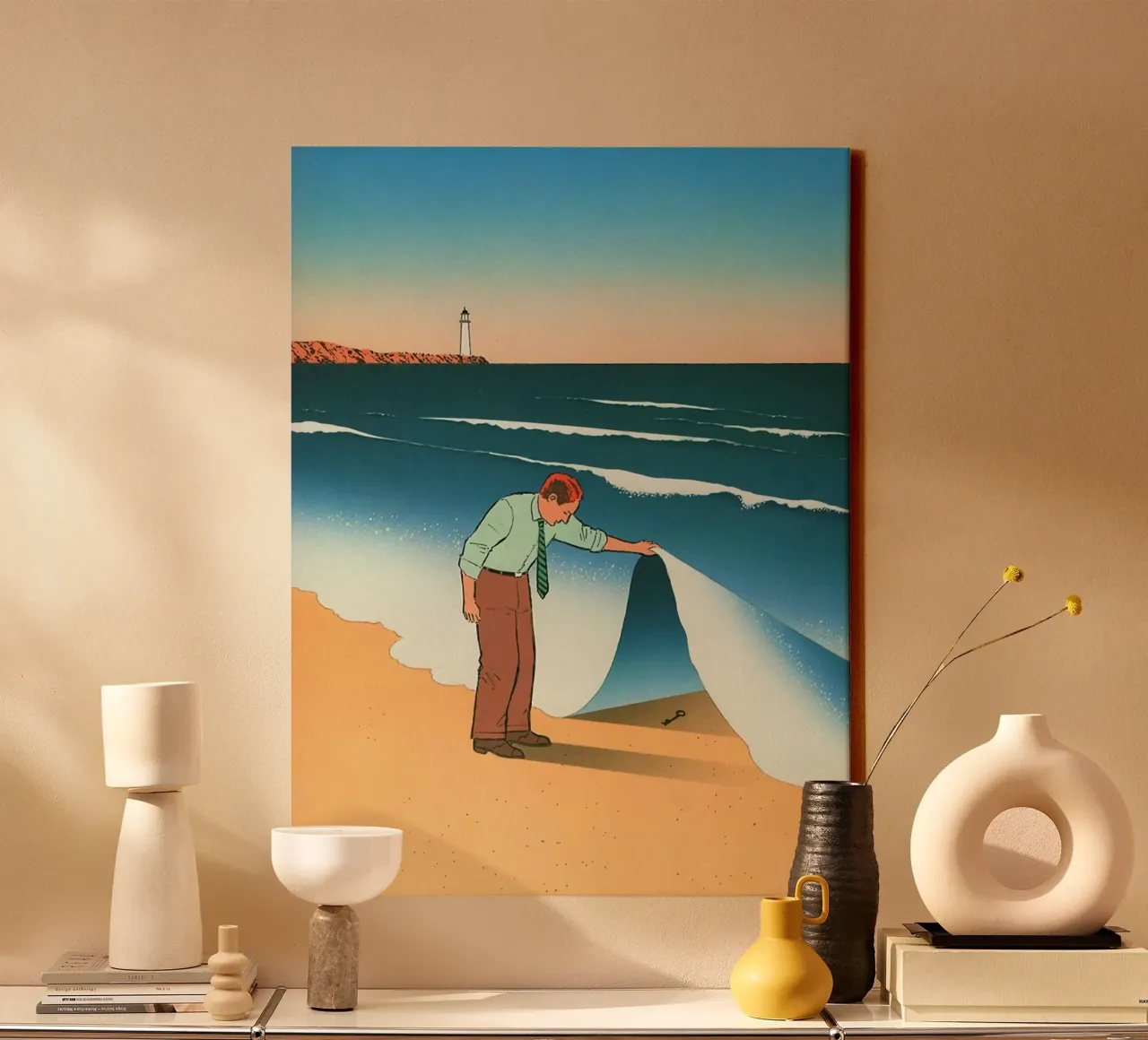 Sleutel tot succes canvas met Baklijst van Marco Finkel