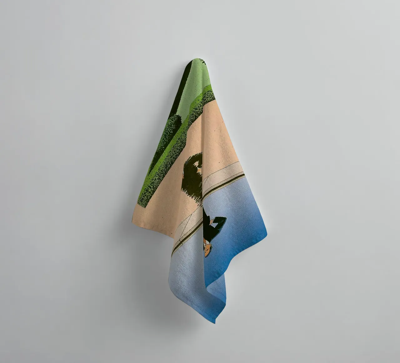 Man Reflection towel by Marco Finkel