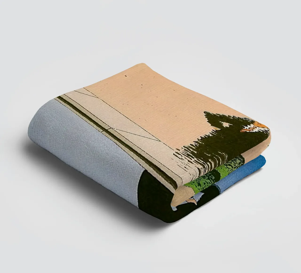 Man Reflection towel by Marco Finkel