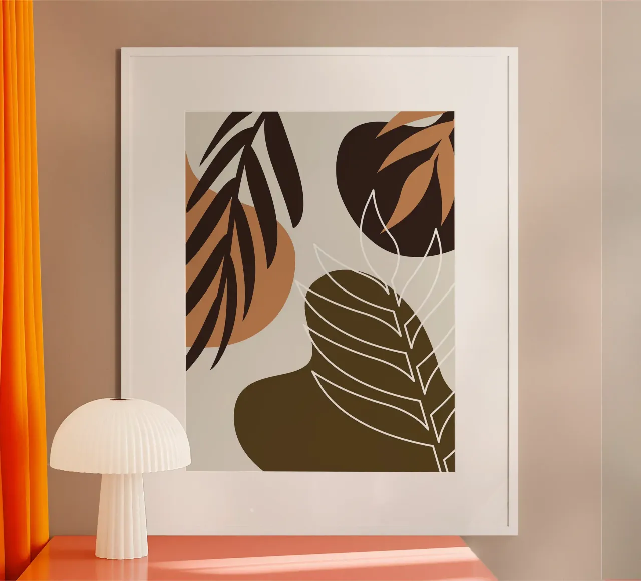 Foglia tropicale botanica poster da Olivia Lee