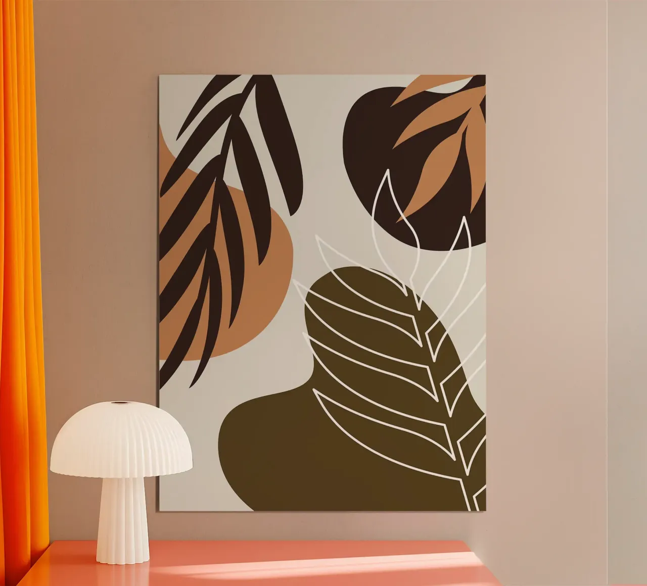 Foglia tropicale botanica poster da Olivia Lee