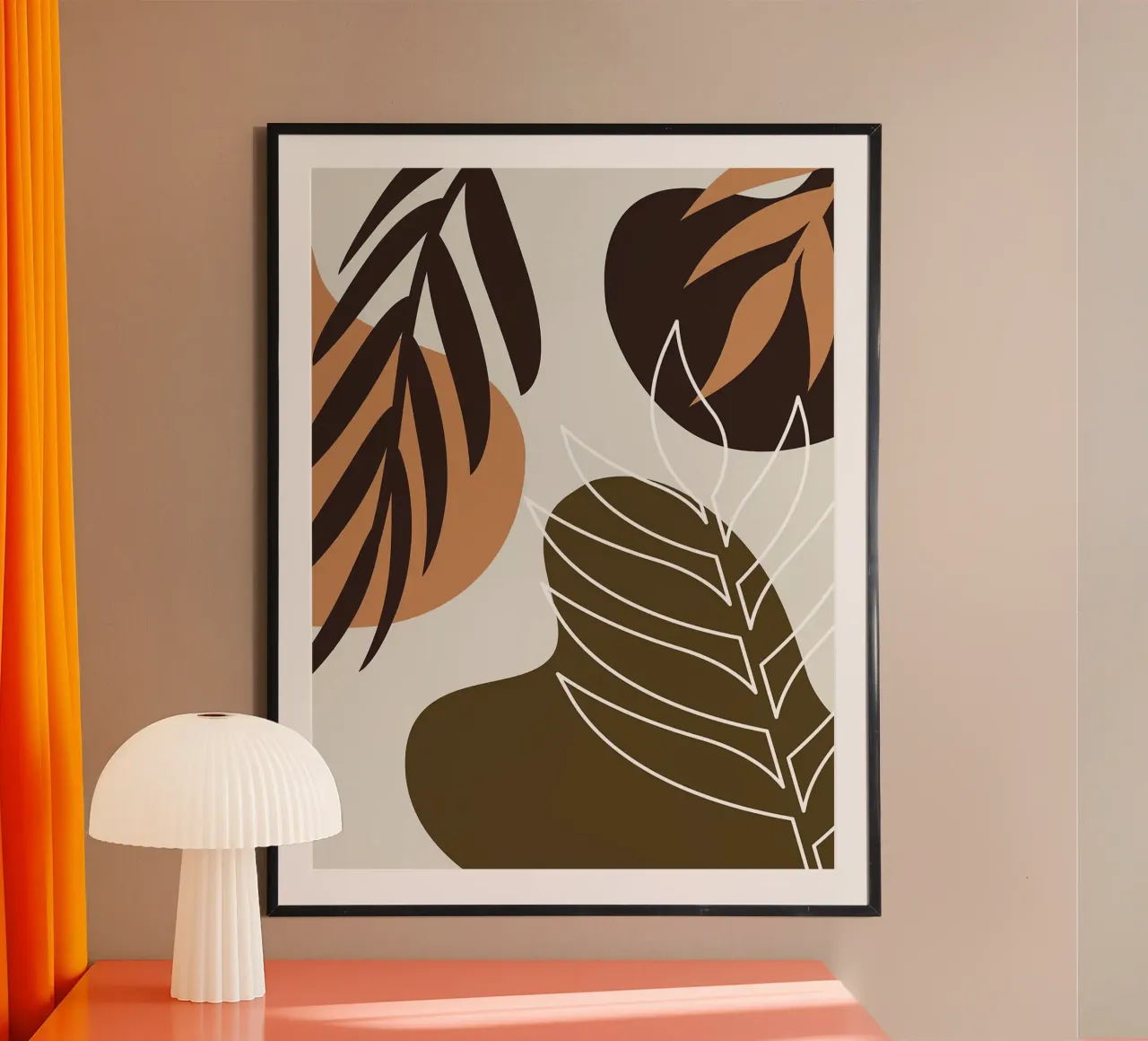 Foglia tropicale botanica poster da Olivia Lee