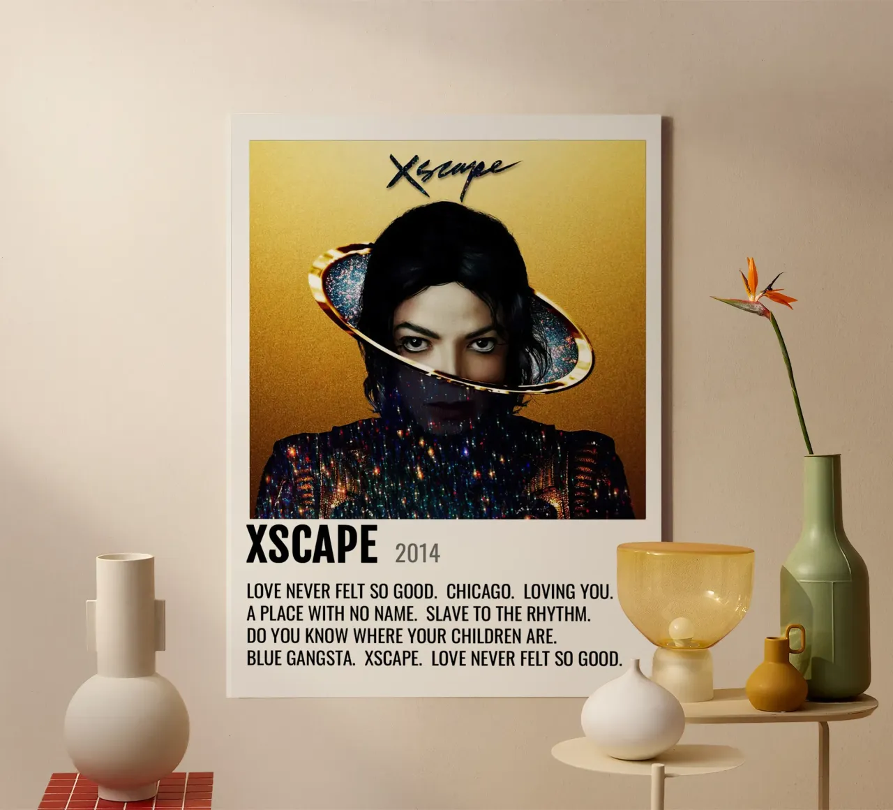 Michael Jackson Xscape tela con Cornice a cassetta da Roronoa7