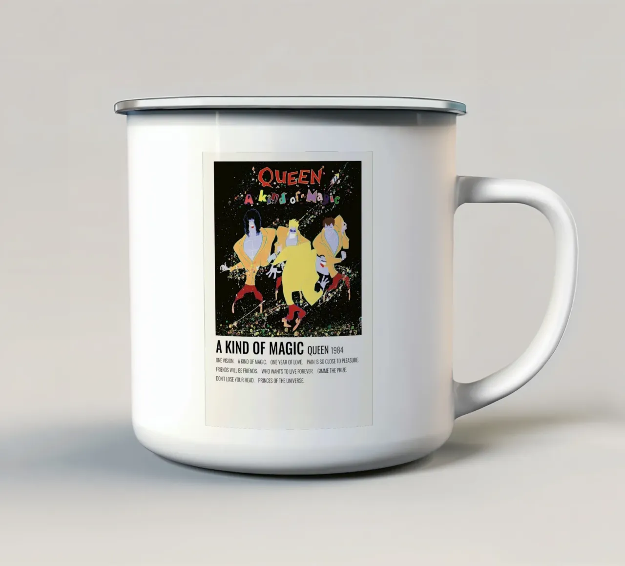 Queen A Kind Of Magic tazza in smalto da Roronoa7