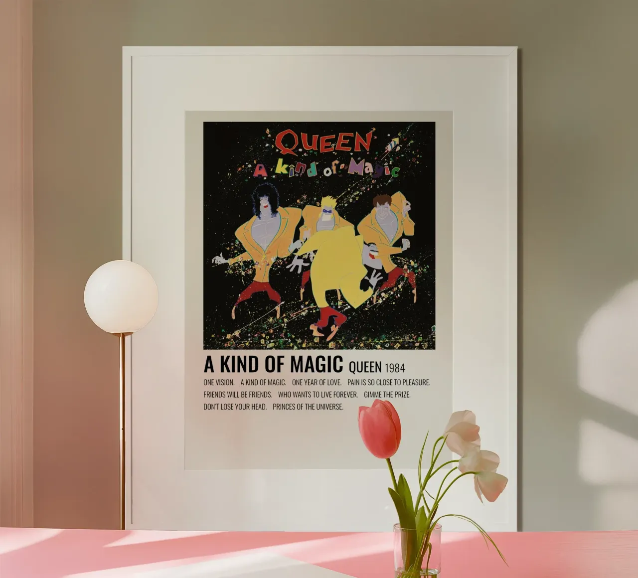 Queen A Kind Of Magic poster con telaio in alluminio da Roronoa7