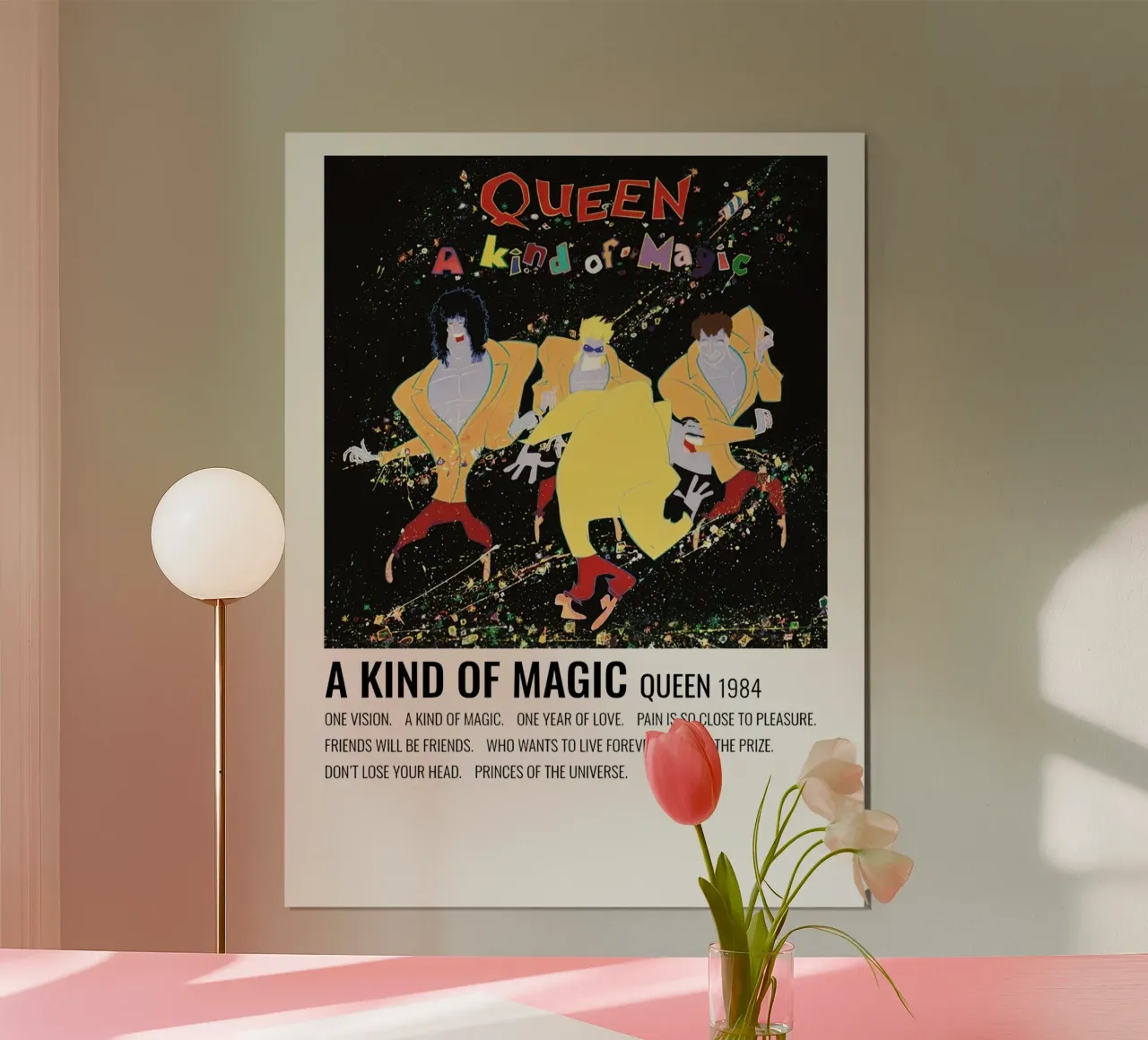 Queen A Kind Of Magic poster con telaio in alluminio da Roronoa7