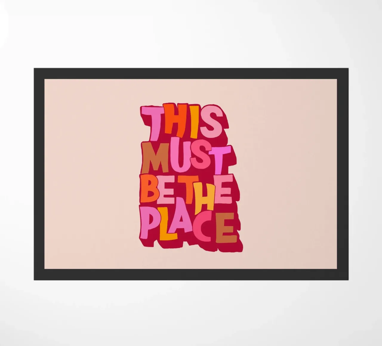 Stampa di una citazione retrò su This Must Be The Place zerbino da showmemars