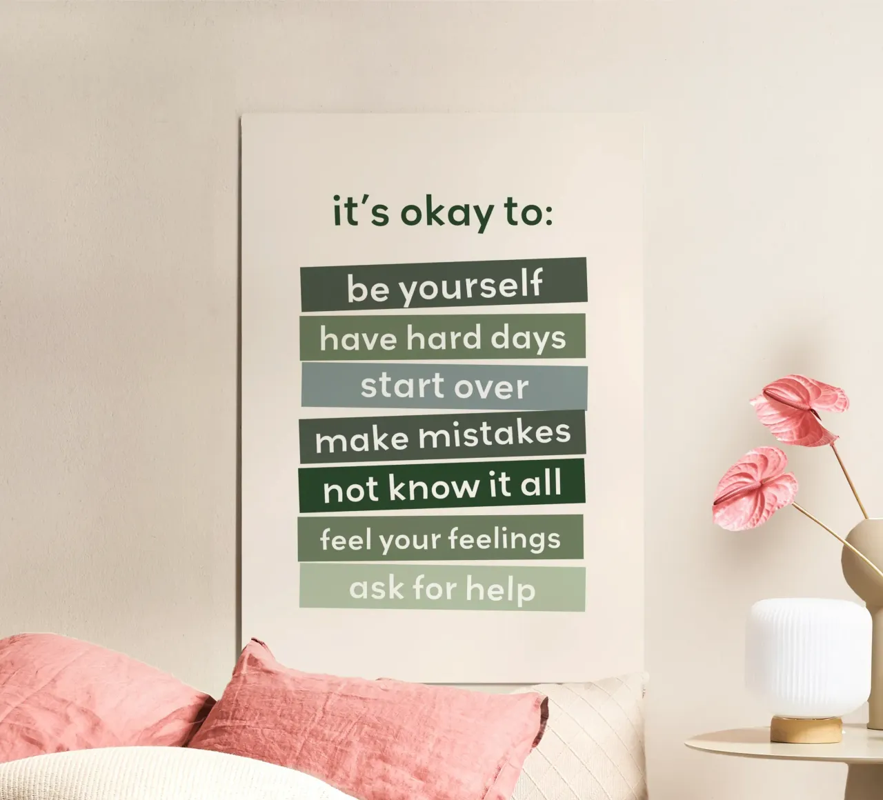 Nursery Print, Affirmation Poster, Playroom Print poster by Little Lola
