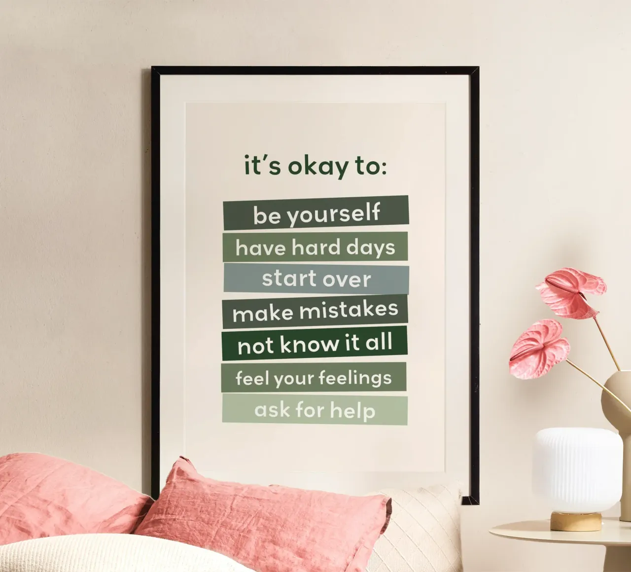 Nursery Print, Affirmation Poster, Playroom Print poster by Little Lola