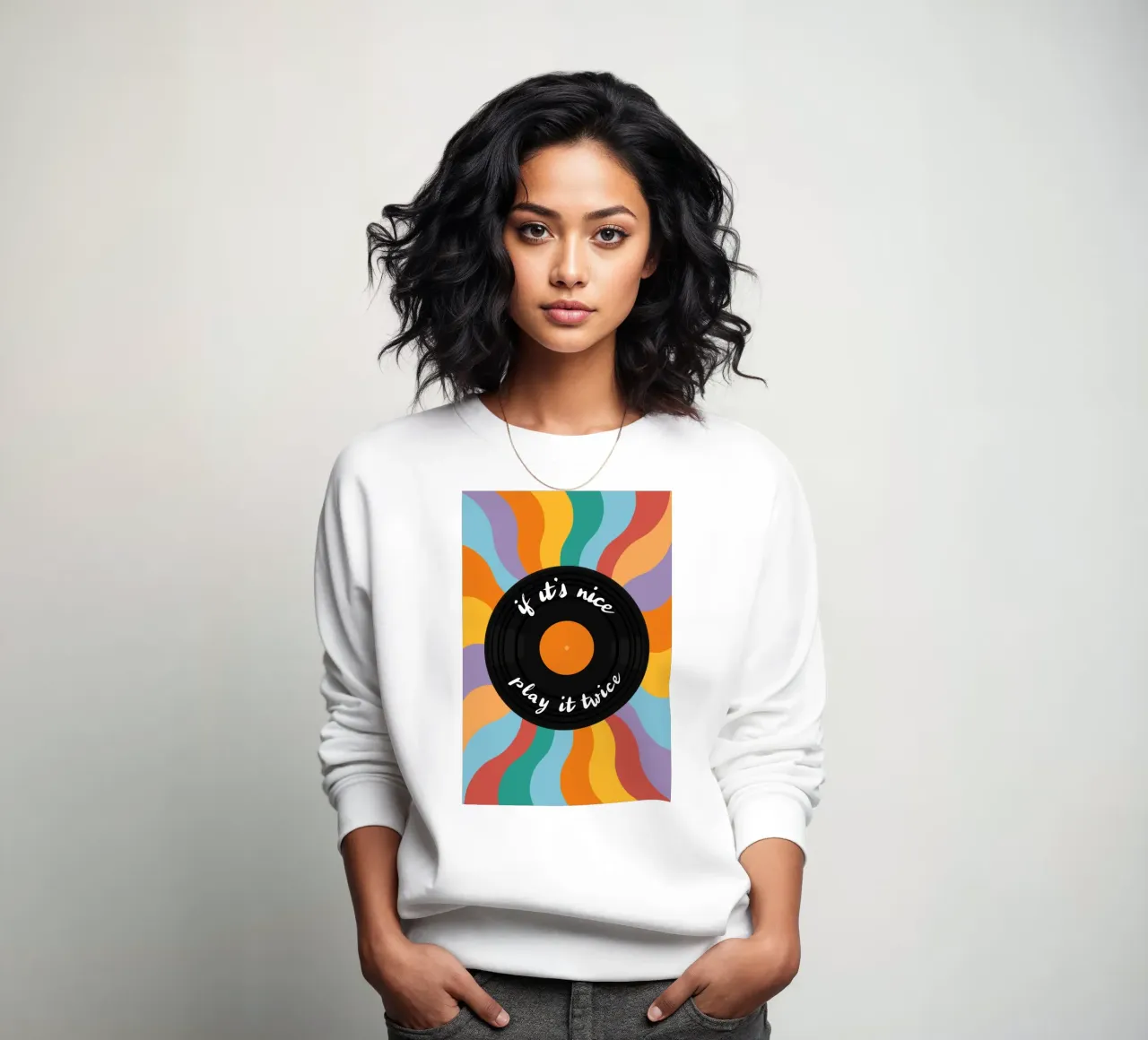 LP - Vinyl - Schallplatte - If it's nice play it twice felpa da pierosvisuals