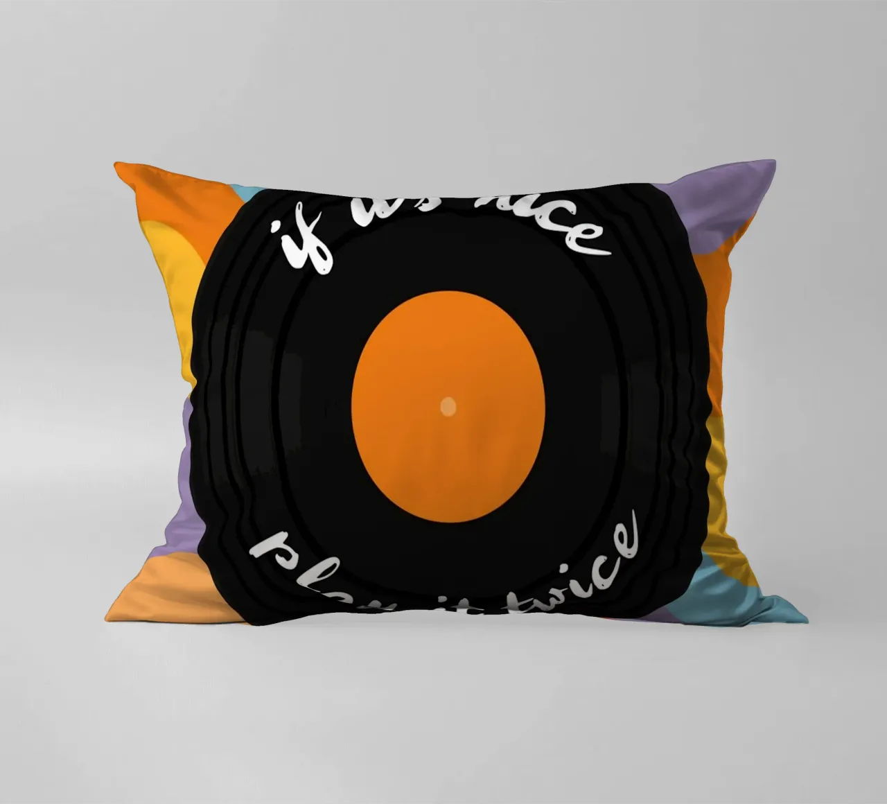 LP - Vinyl - Schallplatte - If it's nice play it twice cuscino da pierosvisuals
