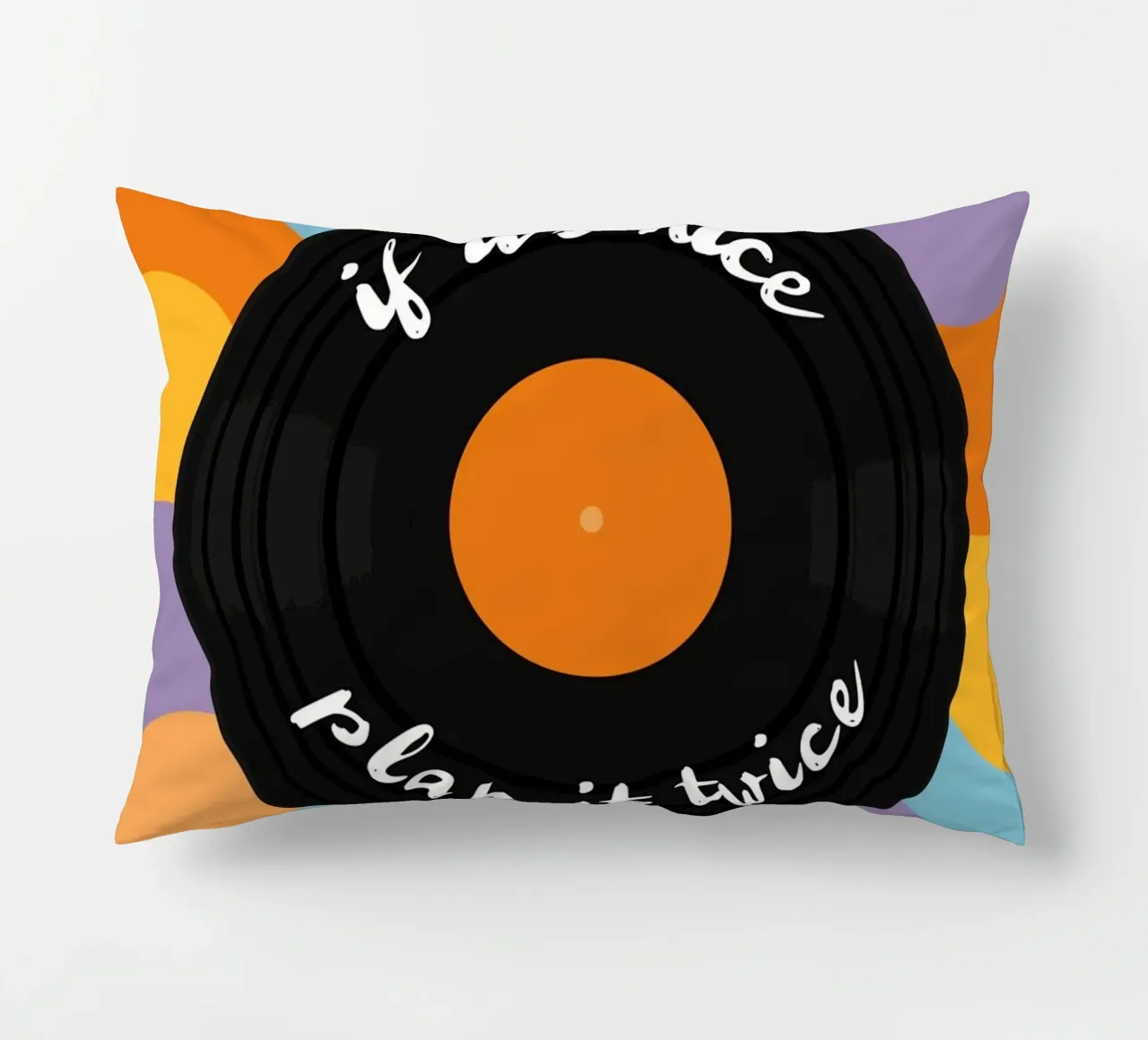 LP - Vinyl - Schallplatte - If it's nice play it twice cuscino da pierosvisuals