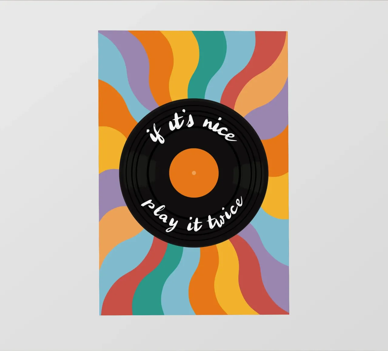 LP - Vinyl - Schallplatte - If it's nice play it twice pellicola backlit da pierosvisuals