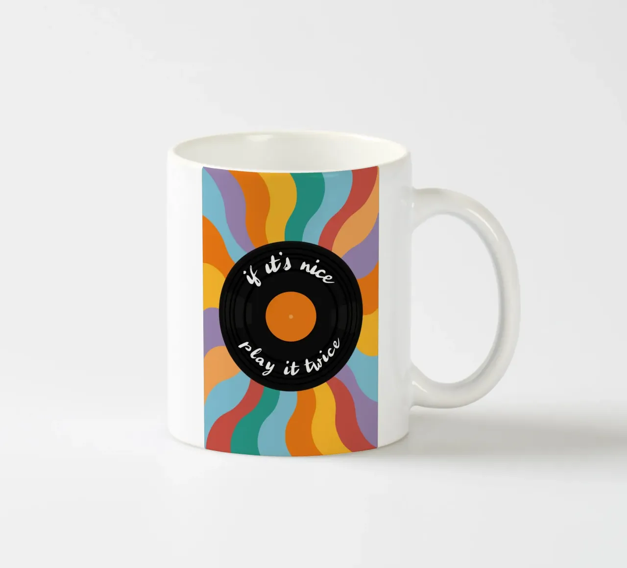 LP - Vinyl - Schallplatte - If it's nice play it twice tazza in ceramica da pierosvisuals