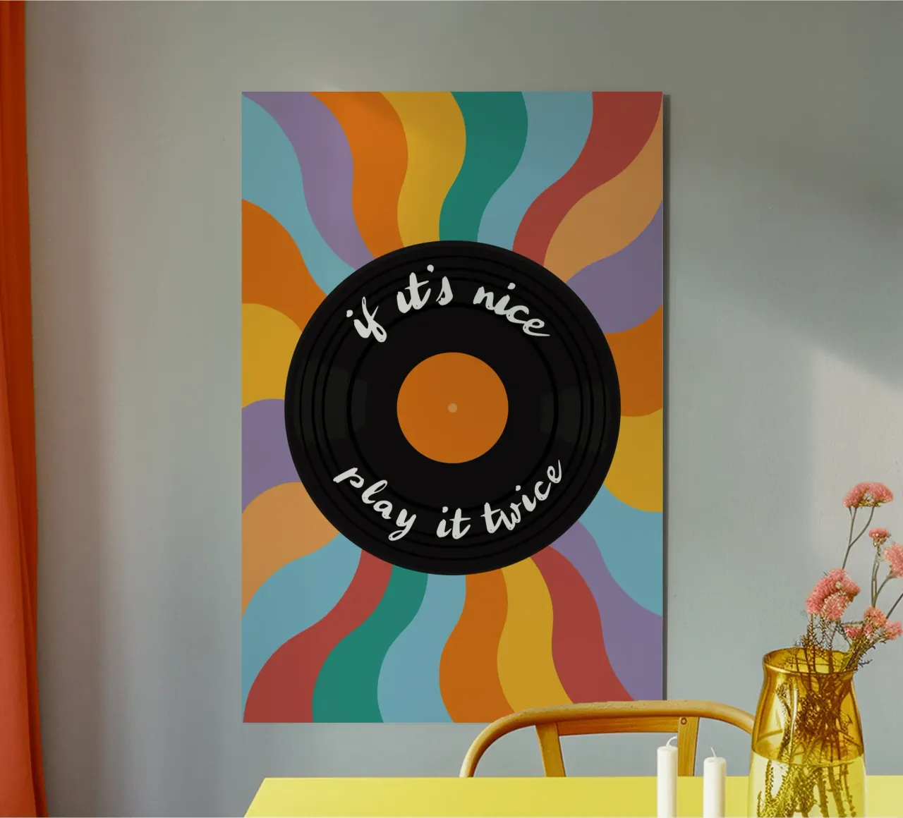 LP - Vinyl - Schallplatte - If it's nice play it twice alluminio dibond da pierosvisuals