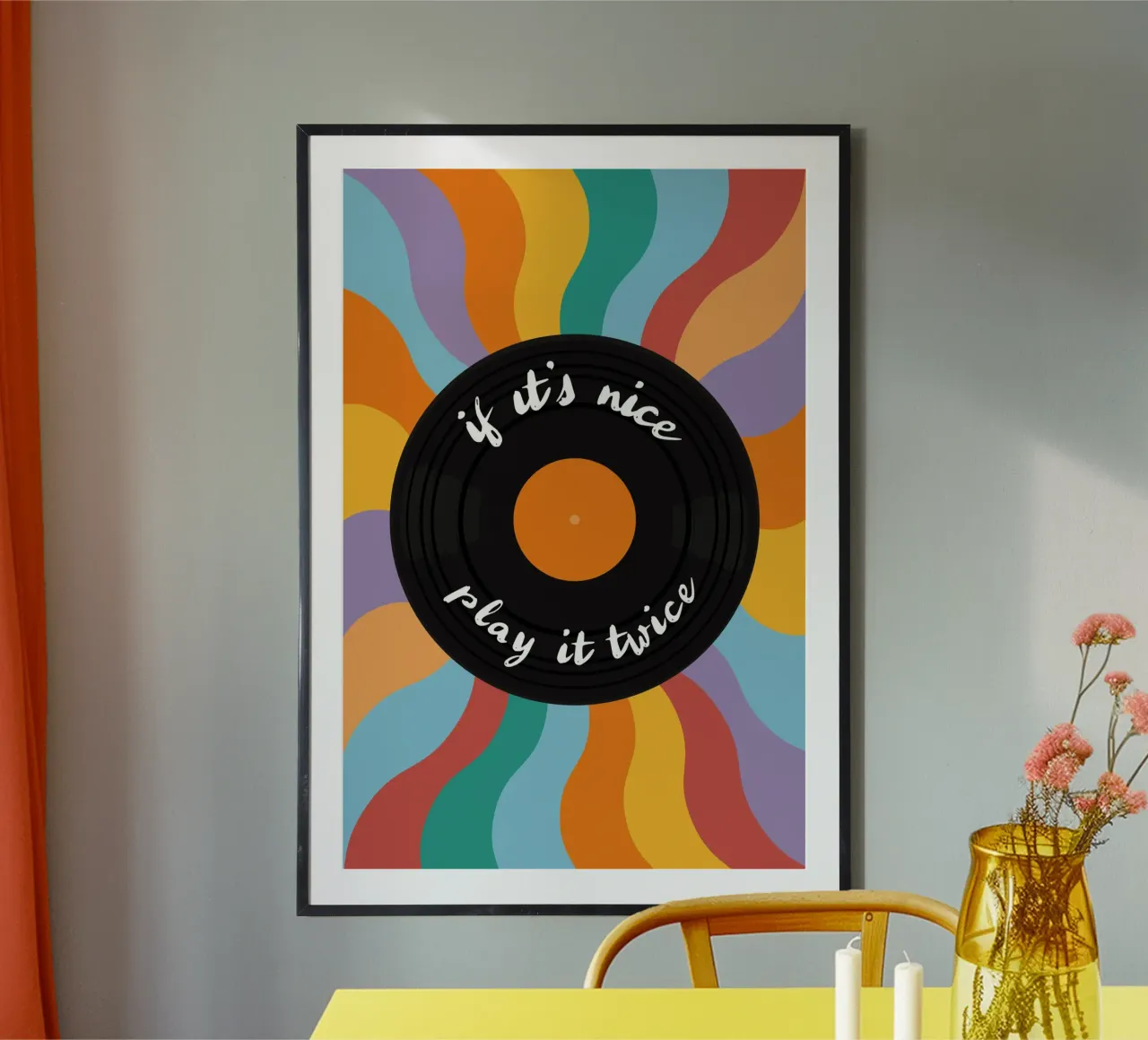 LP - Vinyl - Schallplatte - If it's nice play it twice poster by pierosvisuals