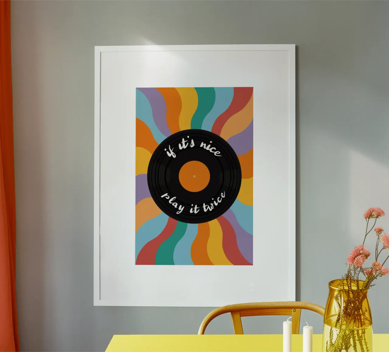 LP - Vinyl - Schallplatte - If it's nice play it twice poster by pierosvisuals