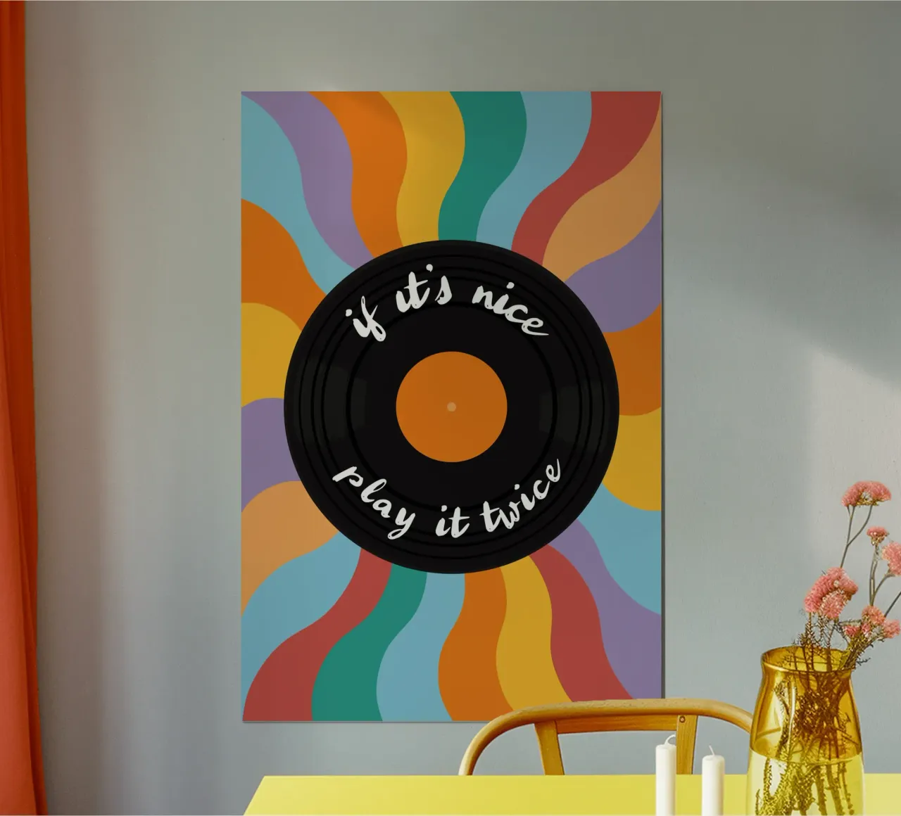 LP - Vinyl - Schallplatte - If it's nice play it twice poster by pierosvisuals