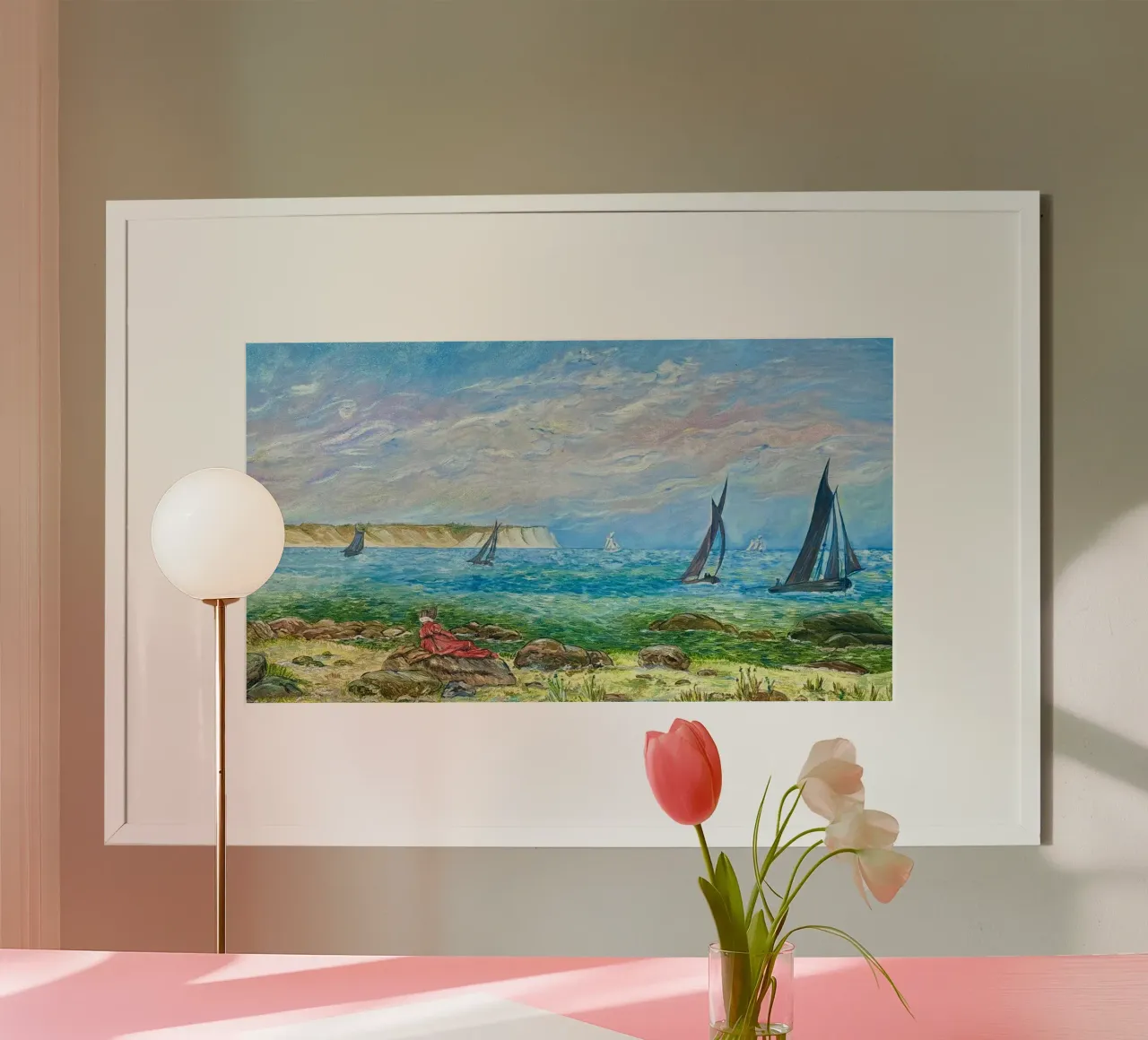 Kreidefelsen von Rügen poster da Kunst.der.Amelie