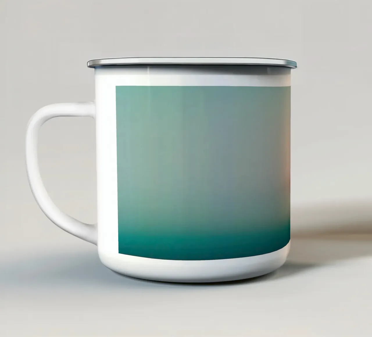 Driving to the beach Nr. 02 tazza in smalto da lazydaypaper