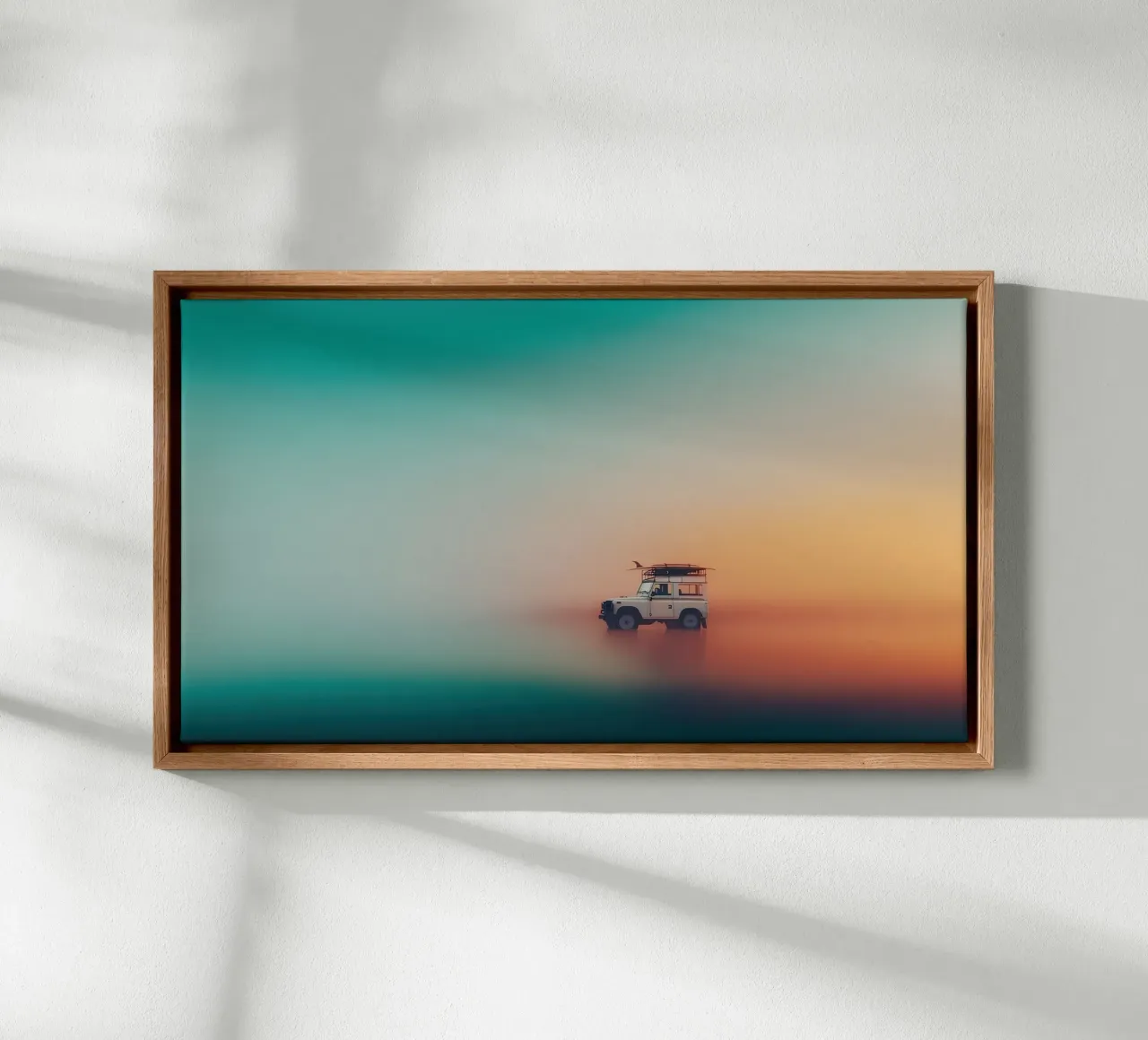 Driving to the beach Nr. 02 tela con Cornice a cassetta da lazydaypaper
