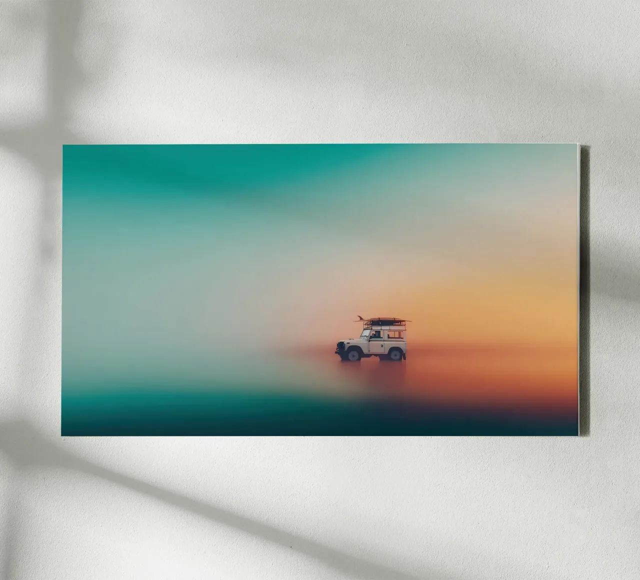 Driving to the beach Nr. 02 tela con Cornice a cassetta da lazydaypaper
