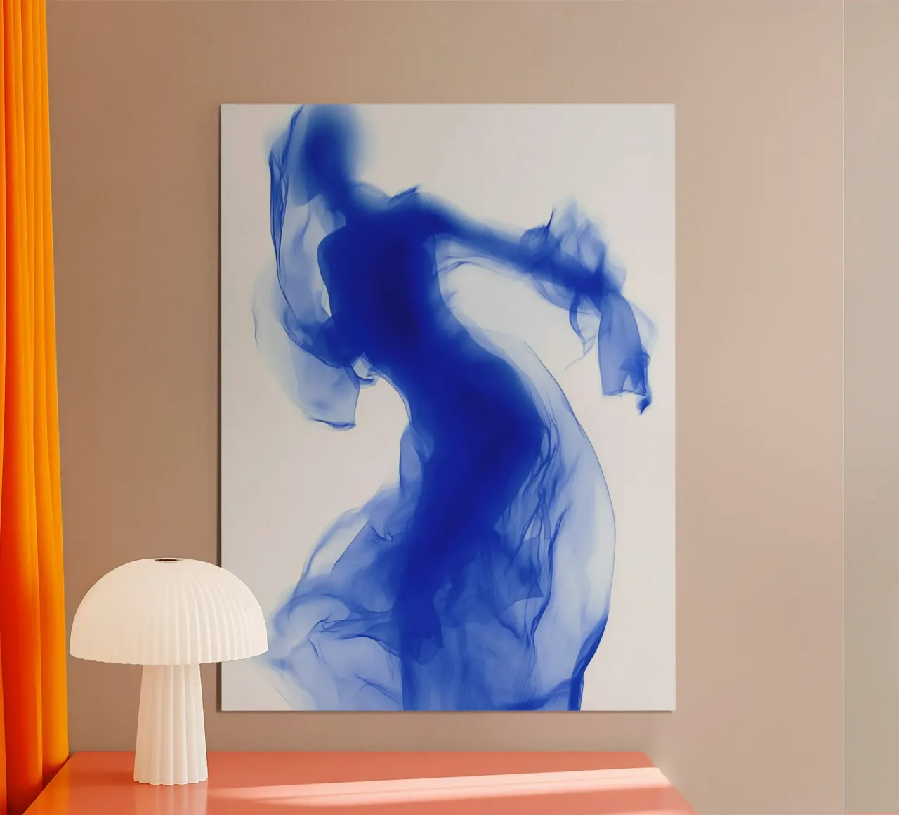 Tanz-Studie in Blau | Fluid-Art Poster von Autofocus