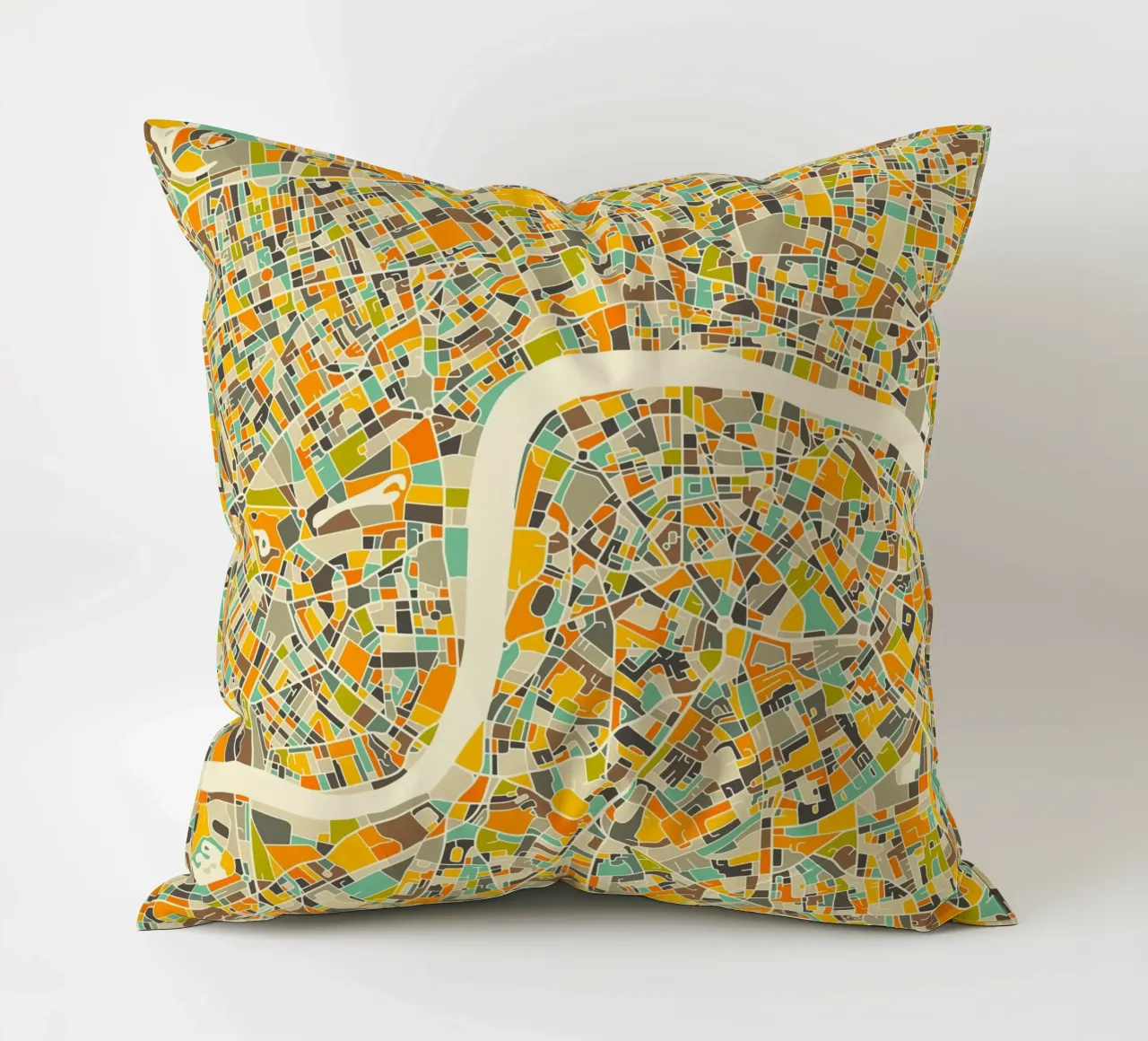 Mappa di Londra cuscino da Jazzberry Blue