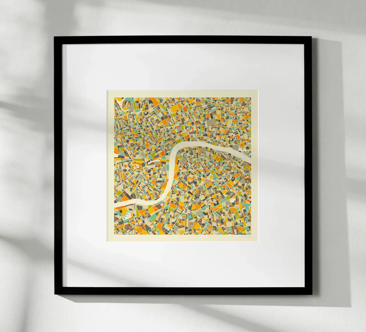 Mappa di Londra poster da Jazzberry Blue