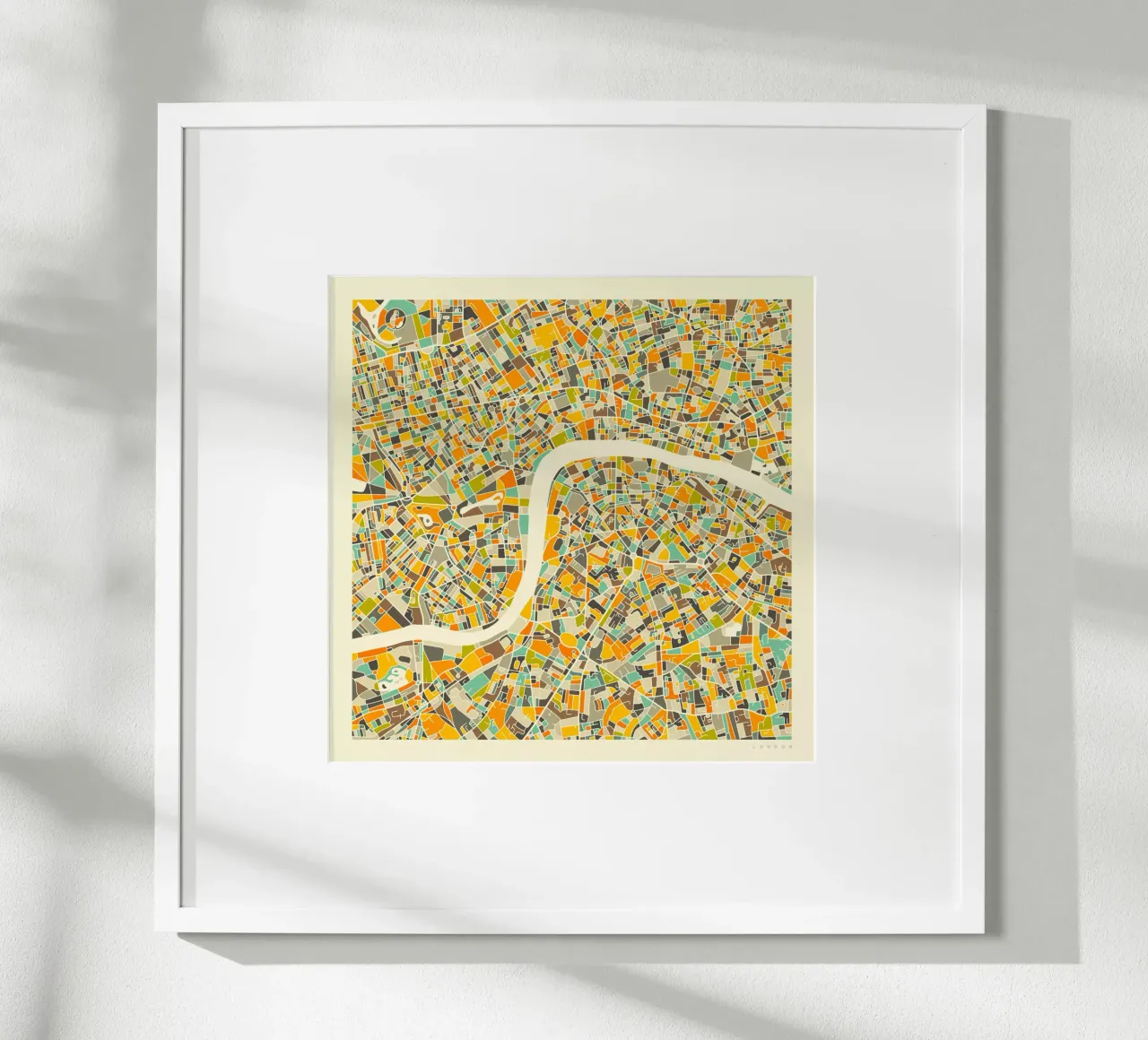 Mappa di Londra poster da Jazzberry Blue