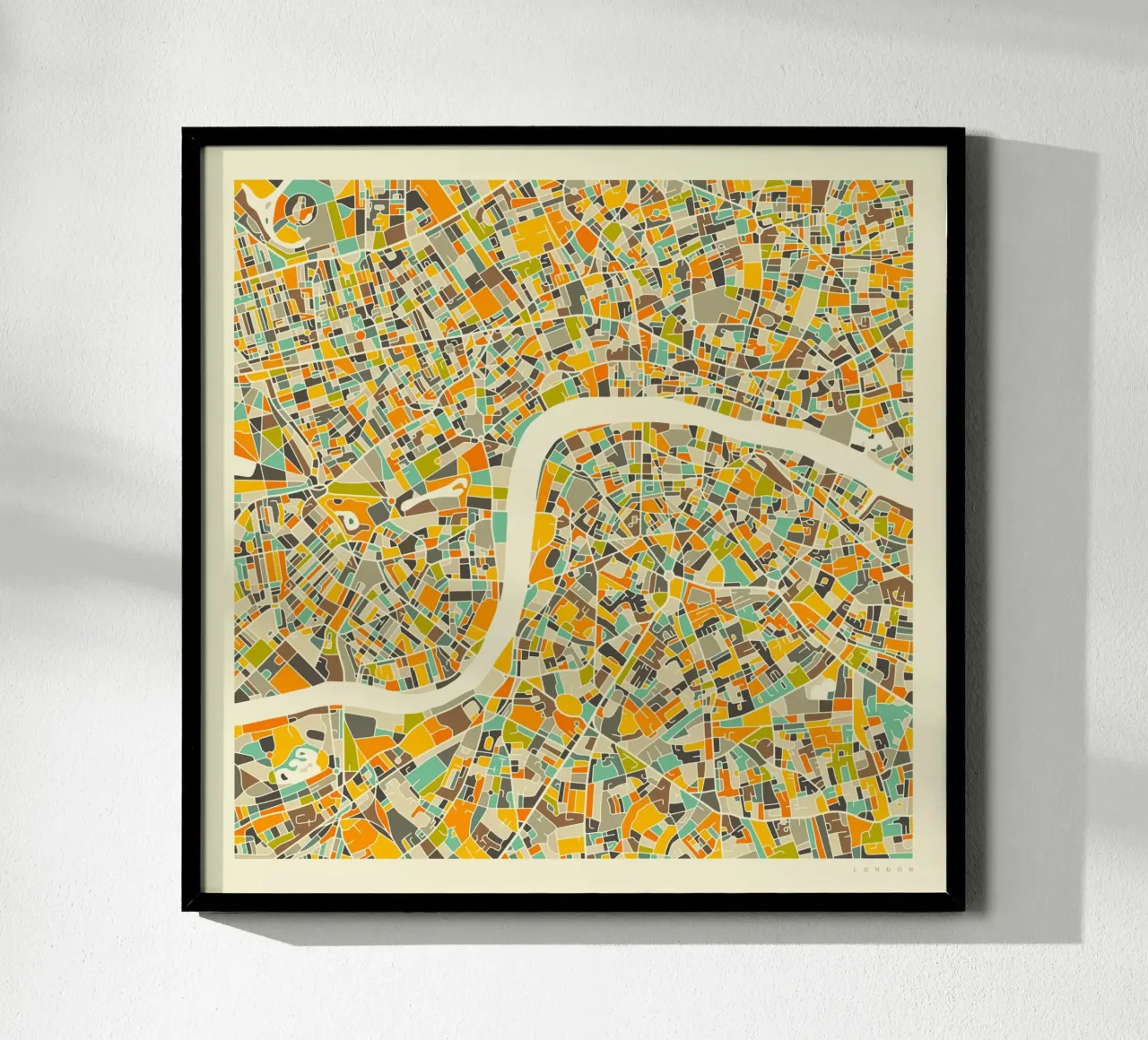 Mappa di Londra poster da Jazzberry Blue