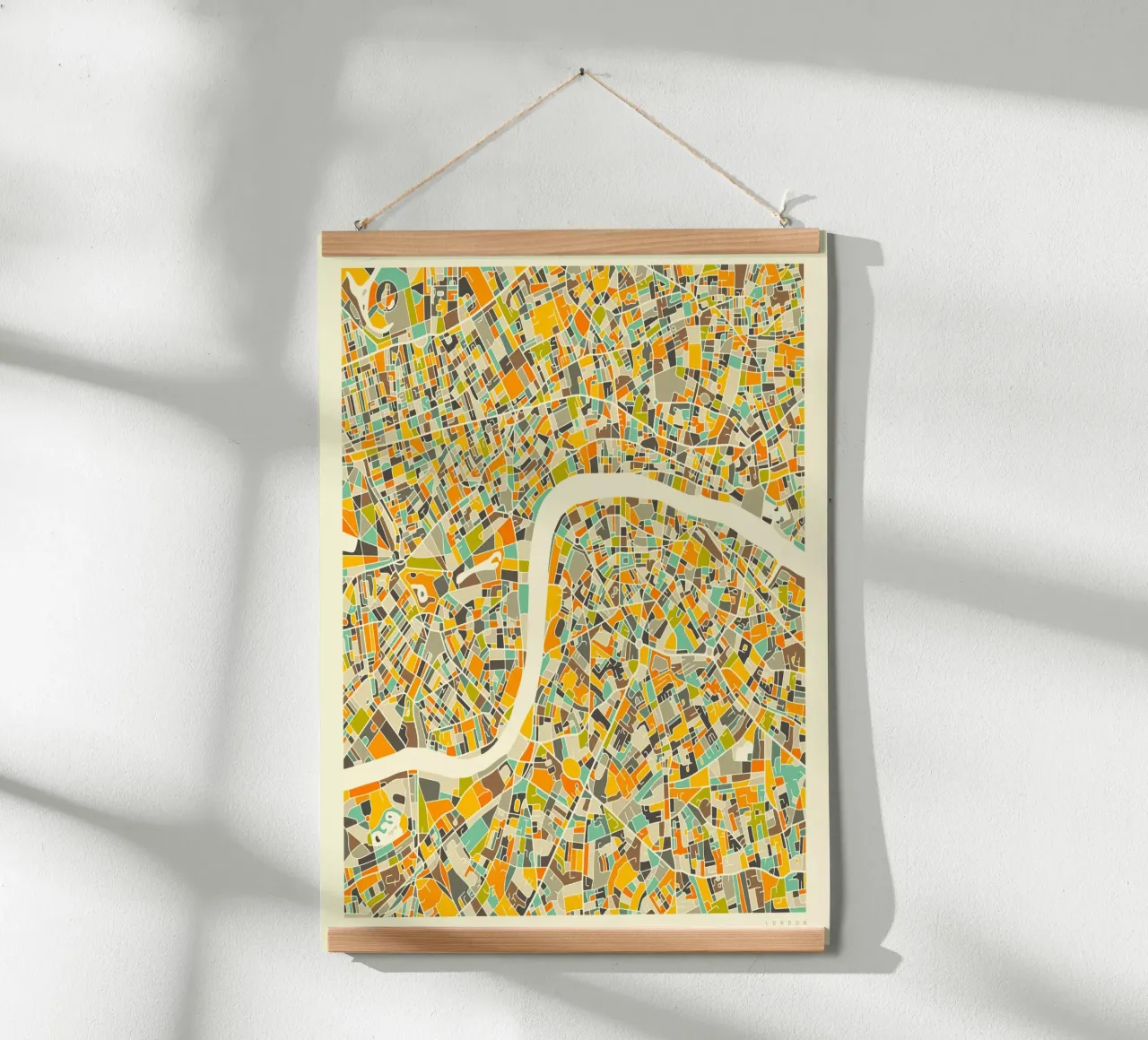 Mappa di Londra poster da Jazzberry Blue