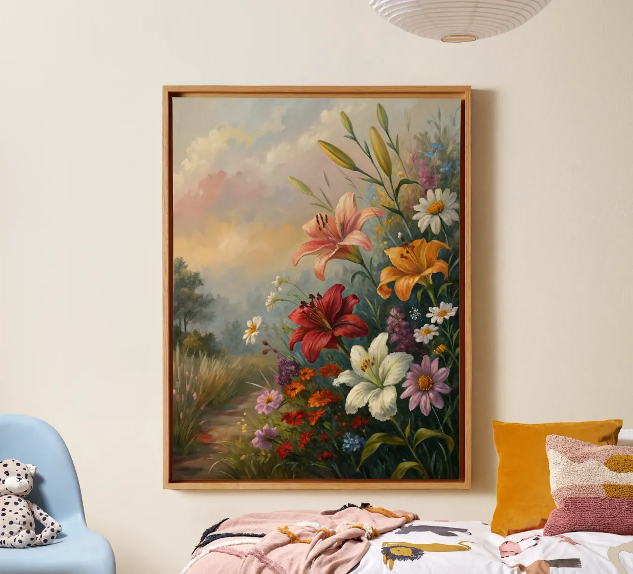 Sentiero dell'ora d'oro tela con Cornice a cassetta da Artistic-shop