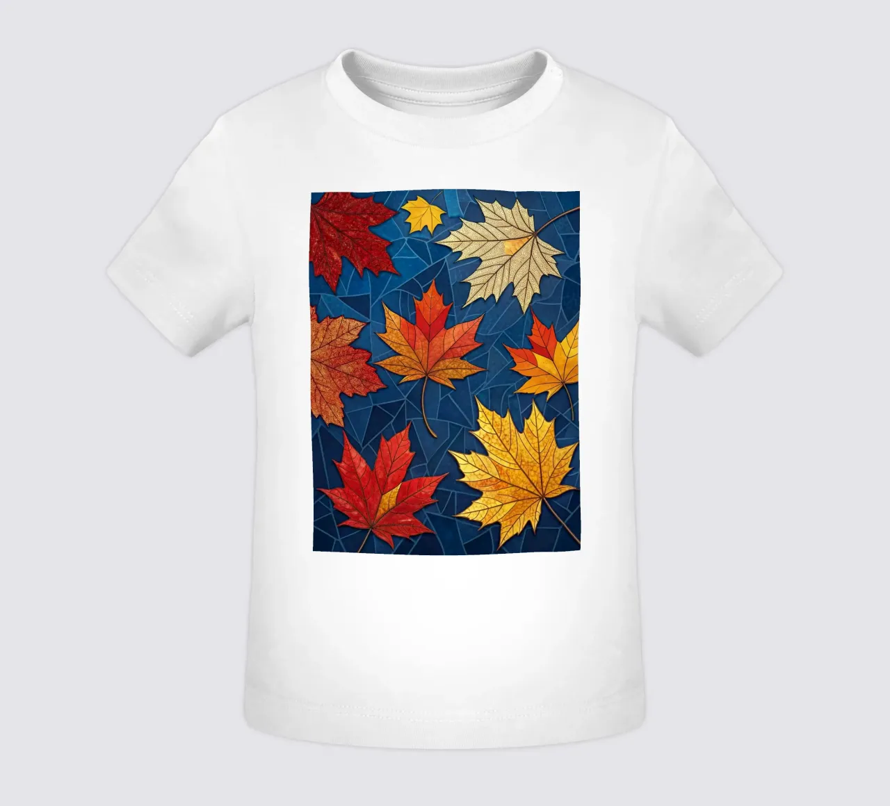 Mosaico d'autunno: un arazzo di foglie d'acero cadute maglietta neonato da Artistic-shop