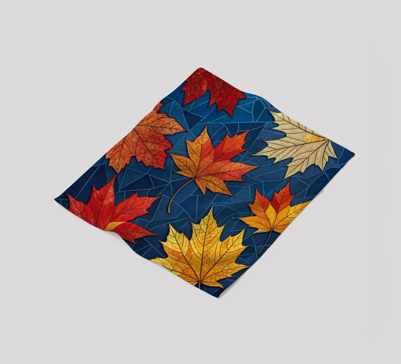 Mosaico d'autunno: un arazzo di foglie d'acero cadute coperta in pile da Artistic-shop