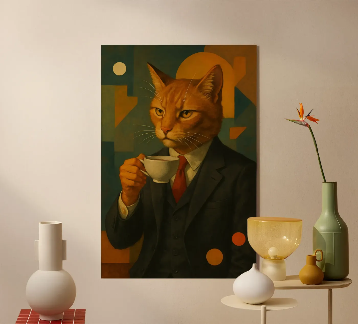 Coffee acryl van Elegant Absurdism