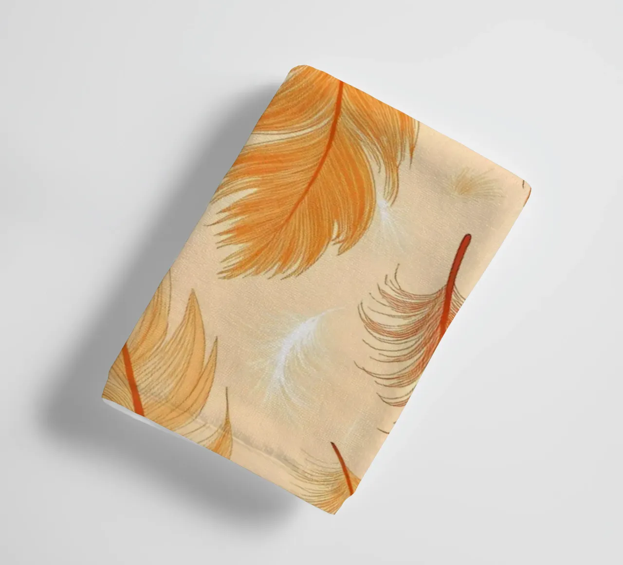 Falling Feathers: A Rustic, Seamless Pattern of Autumnal Hue towel by Artistic-shop