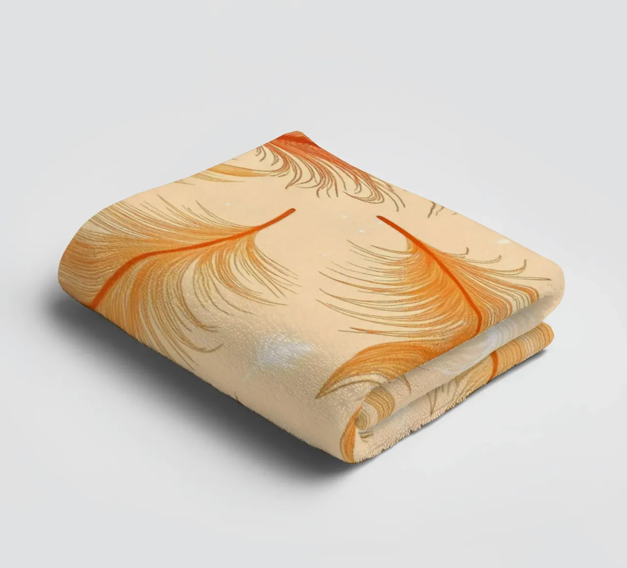 Falling Feathers: A Rustic, Seamless Pattern of Autumnal Hue towel by Artistic-shop