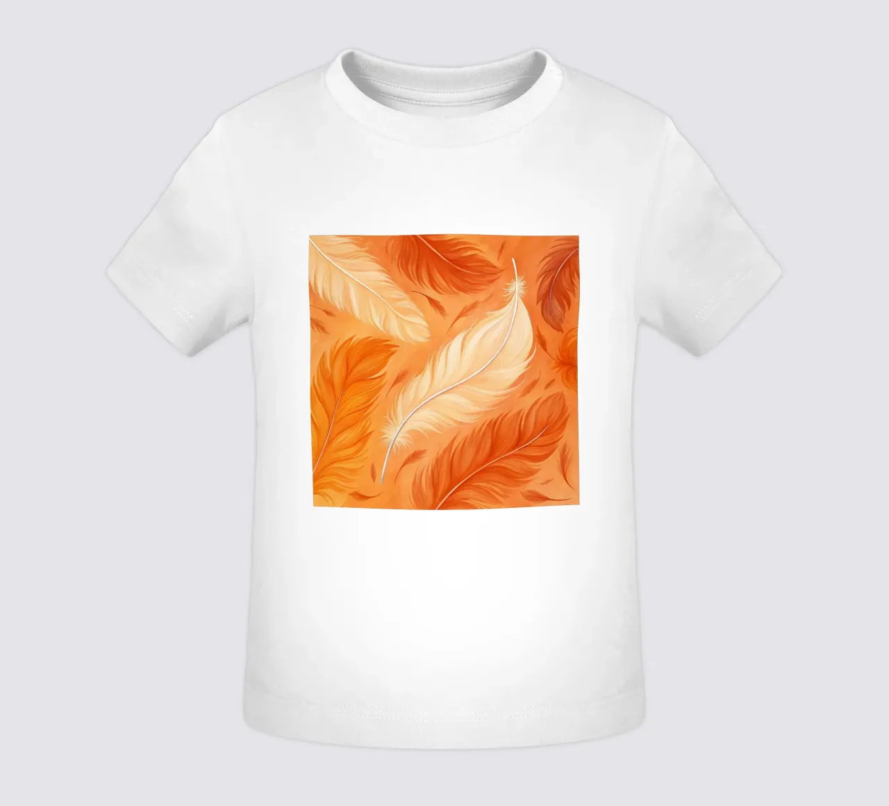 Volo d'autunno etereo: Una sinfonia di piume in un ambiente baciato dal sole maglietta neonato da Artistic-shop