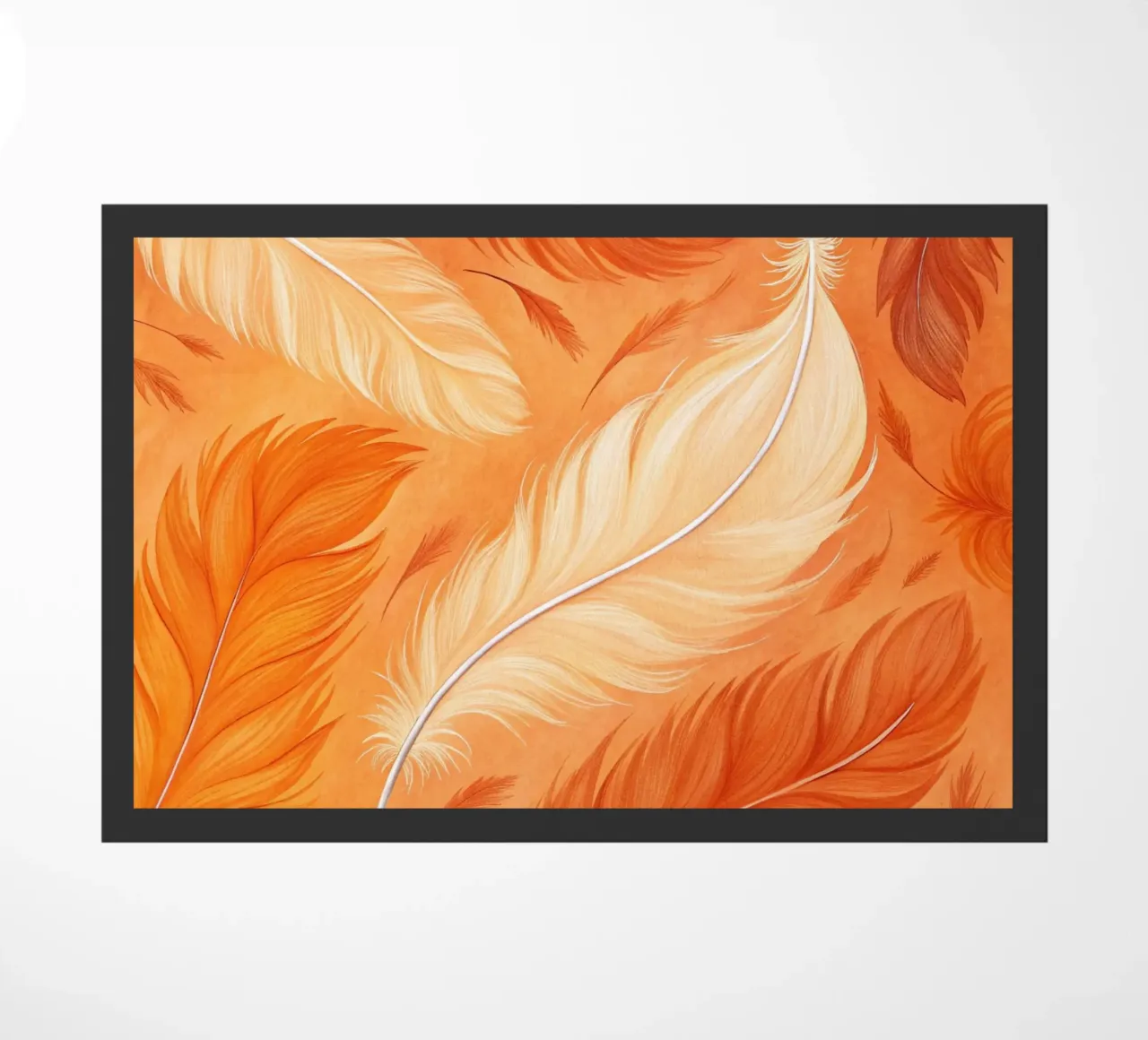 Volo d'autunno etereo: Una sinfonia di piume in un ambiente baciato dal sole zerbino da Artistic-shop
