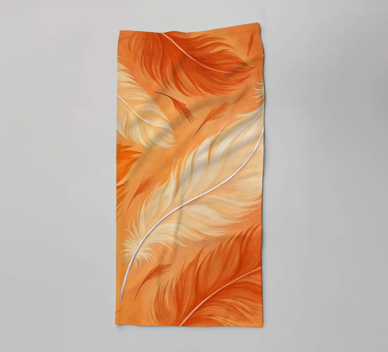 Volo d'autunno etereo: Una sinfonia di piume in un ambiente baciato dal sole asciugamano da bagno da Artistic-shop