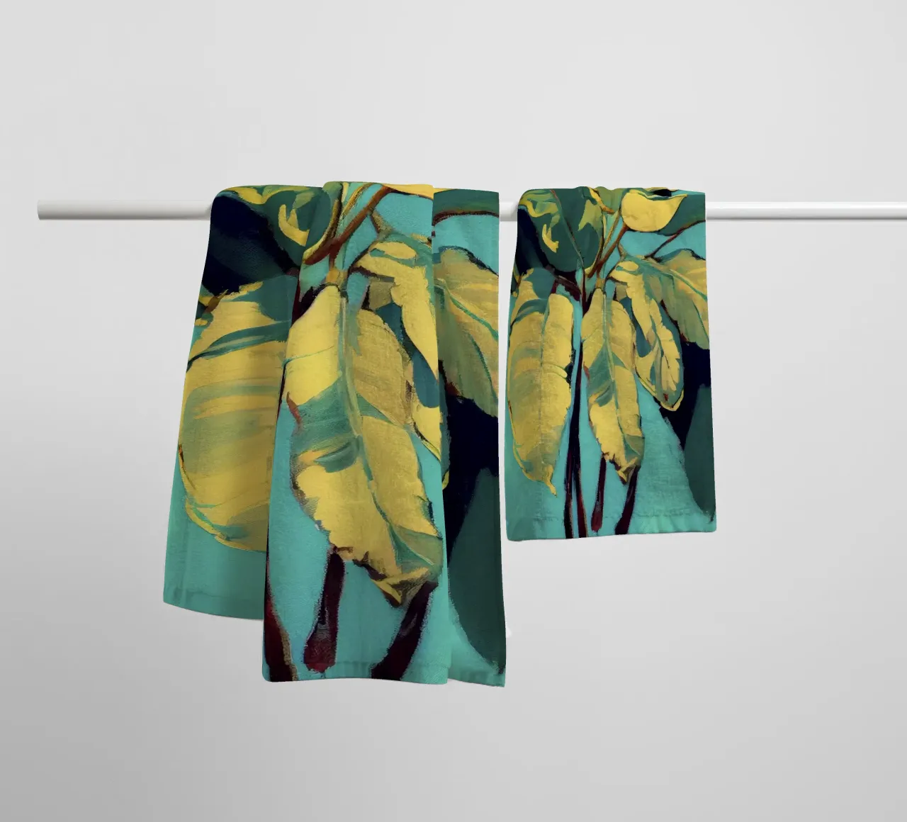 Banana Leafs asciugamano da bagno da treechild
