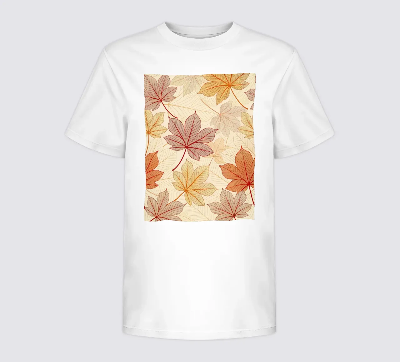 "Stampa digitale del motivo a foglie "Armonia d'autunno t-shirt bambini da Artistic-shop